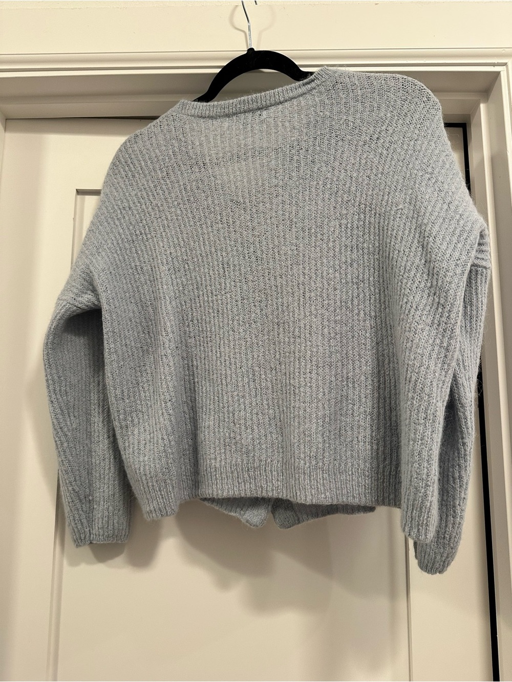 Madewell Pale Blue Ribbed Button Cardigan - Picture 3 of 3